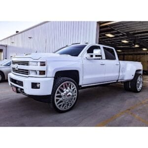 White pickup truck