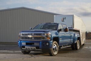 Chevrolet Silverado blue pickup truck