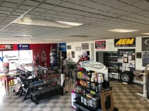 Interior of the California Truck Accessories shop